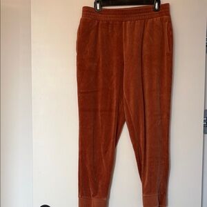 Wild Fable Velour Jogger Sweat pant Rust M EUC